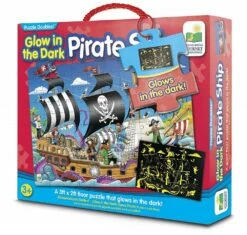 The Learning Journey Pirate Ship Glow In The Dark Jigsaw Puzzle Double, 100 Piece