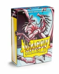Arcane Tinmen Dragon Shield Japanese Card Sleeves, 60 Pieces (Pink Matte)