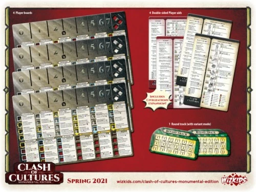 WizKids Games Clash Of Cultures - Monumental Edition Board Game 5 WizKids Games Clash Of Cultures - Monumental Edition Board Game - Image 3