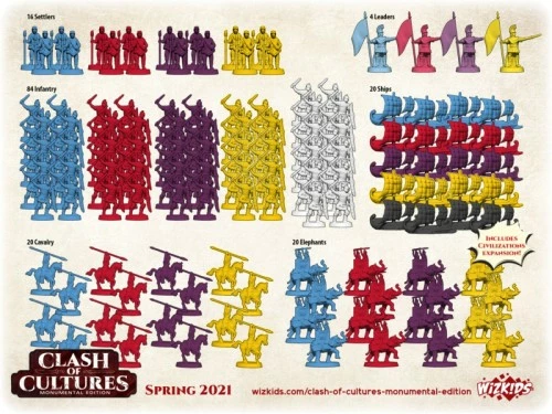 WizKids Games Clash Of Cultures - Monumental Edition Board Game 11 WizKids Games Clash Of Cultures - Monumental Edition Board Game - Image 9